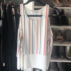 Elizabeth and James multi colored tank blouse